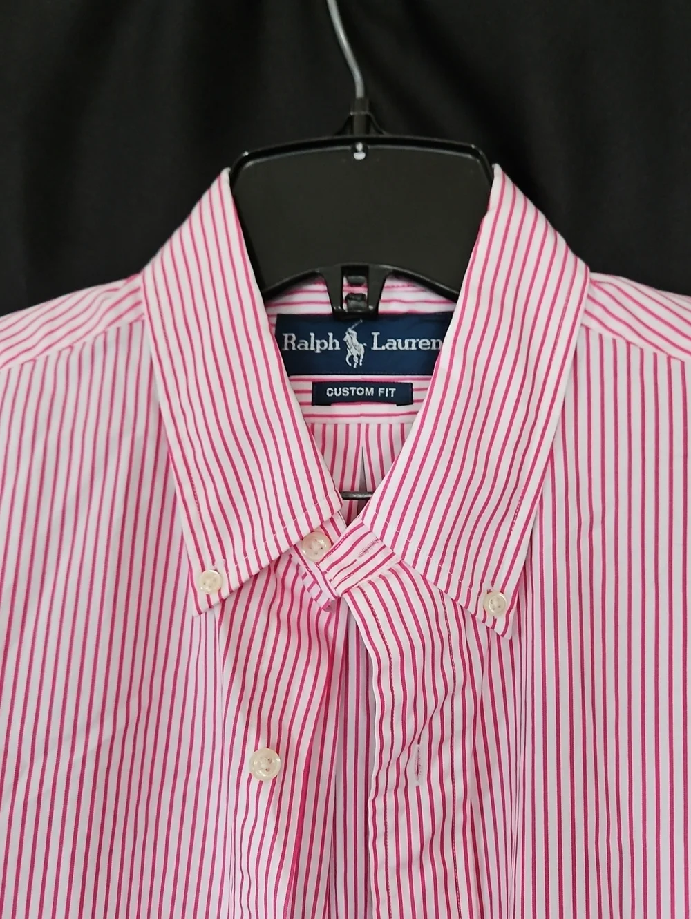 Polo by Ralph Lauren Pink & White Striped Button-Down Shirt